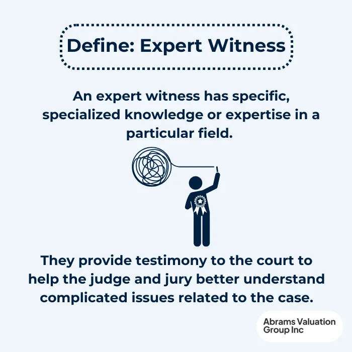 Expert Witness Testimony Definition