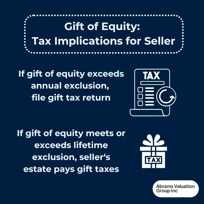 Gift of Equity Tax Implications for Seller