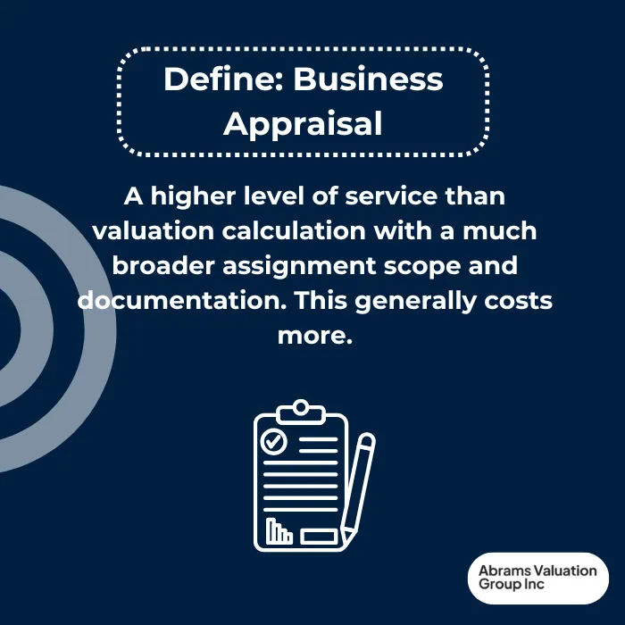 Business Valuation Cost Business Appraisal AVGI