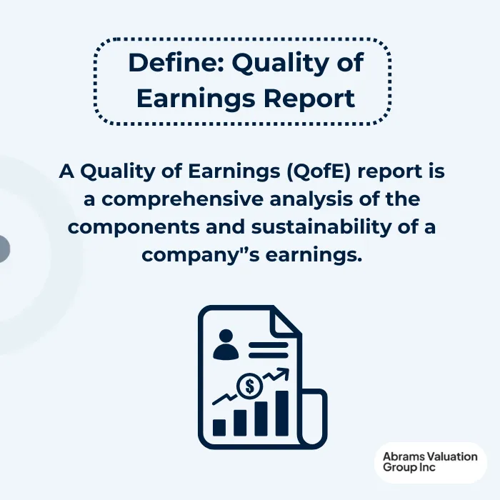 Quality of Earnings Report Definition AVGI