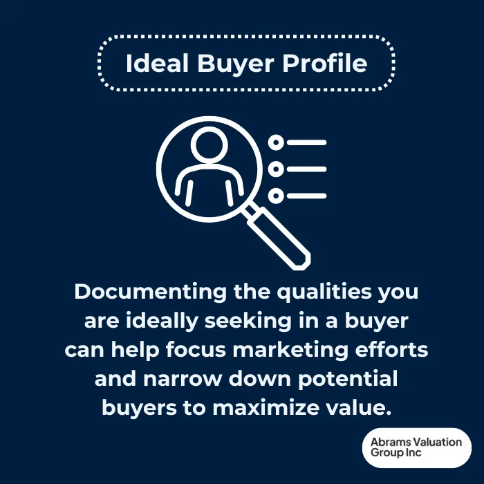 Selling a Business ideal buyer AVGI