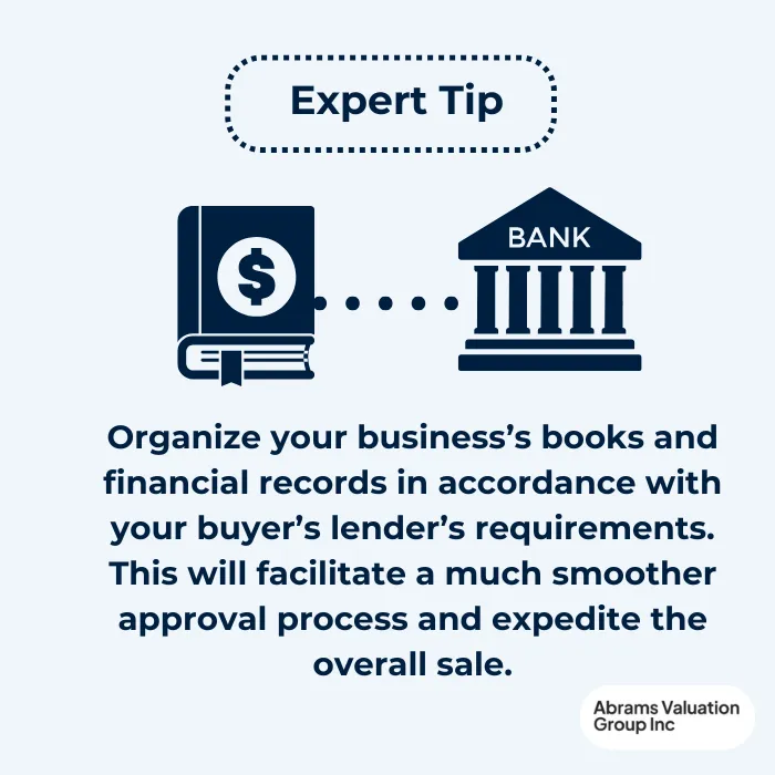 Selling a Business Financial Records tip AVGI