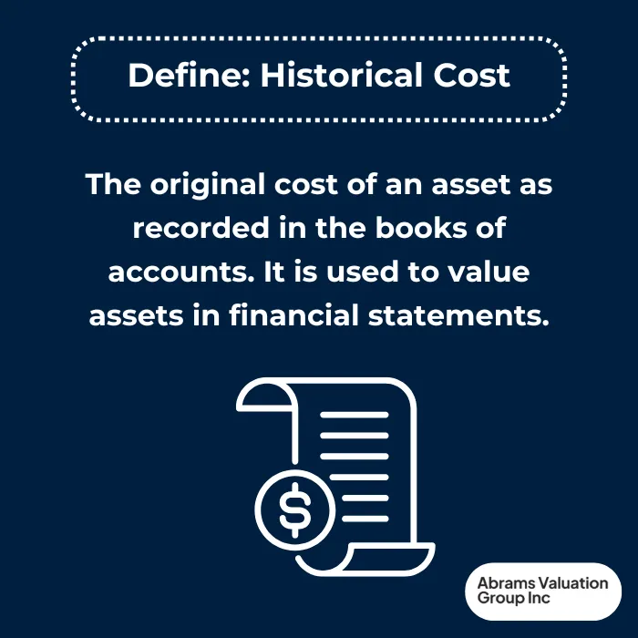 Standard of Value Historical Cost Definition AVGI