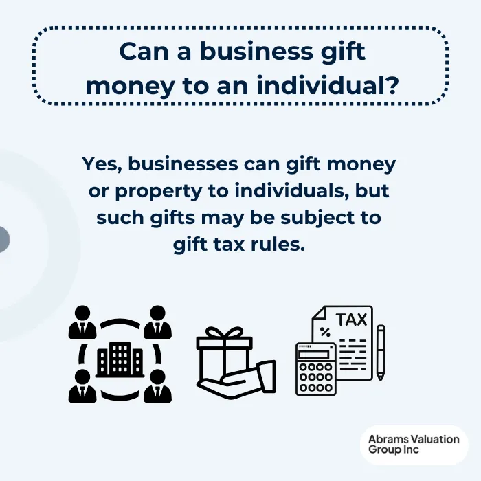 Can a Business Gift Money to an Individual definition AVGI
