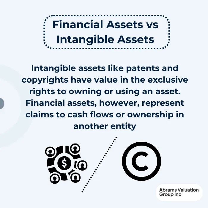 financial assets vs intangible assets AVGI