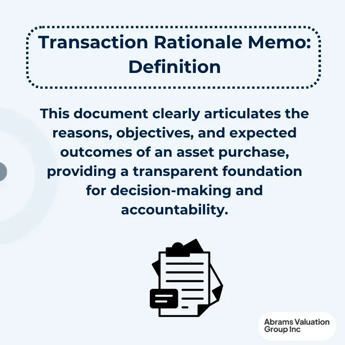 Transaction Rationale definition AVGI